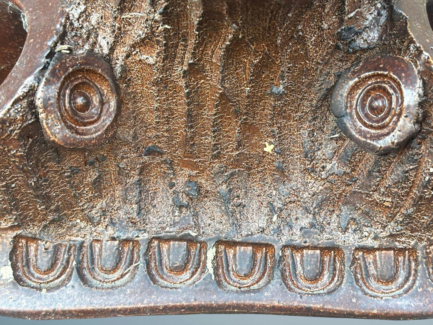 19th Century Antique Tree Trunk Strawberry Planter