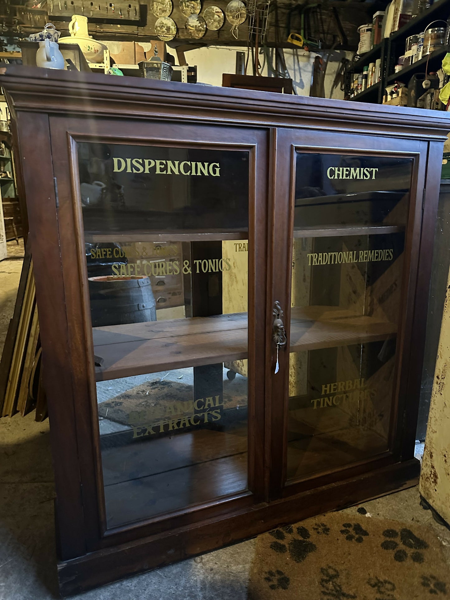 Vintage Chemist Display Cabinet
