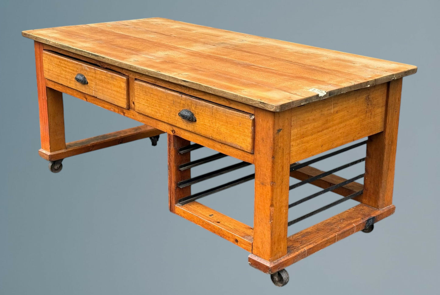 Antique / Vintage English Pine Bakers Work Table