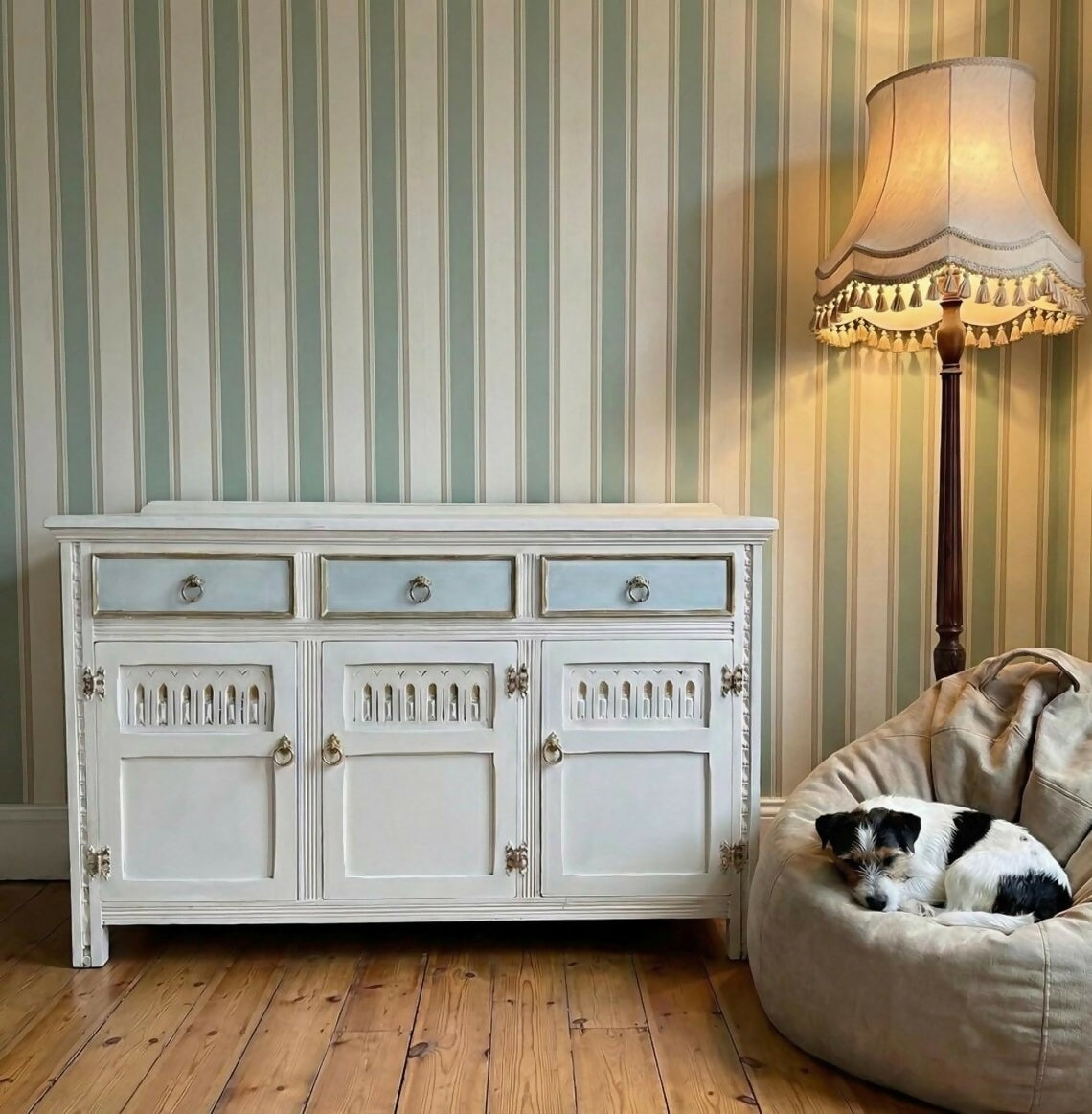 Vintage White Sideboard