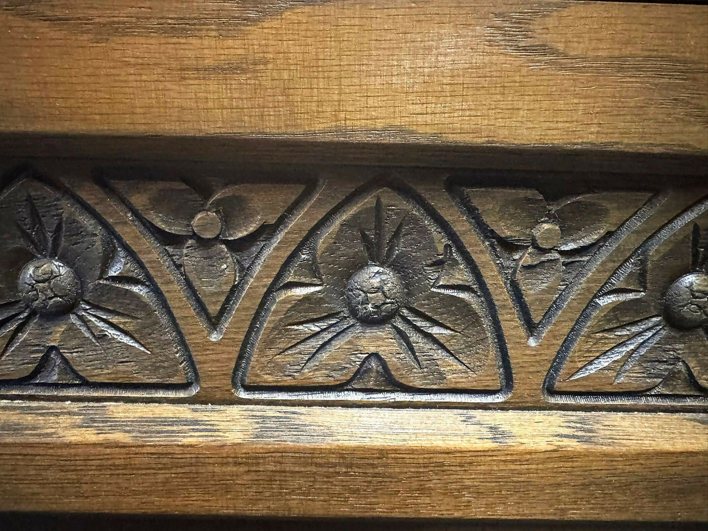 Wood Bros Old Charm Light Oak Bookcase / Display Cabinet