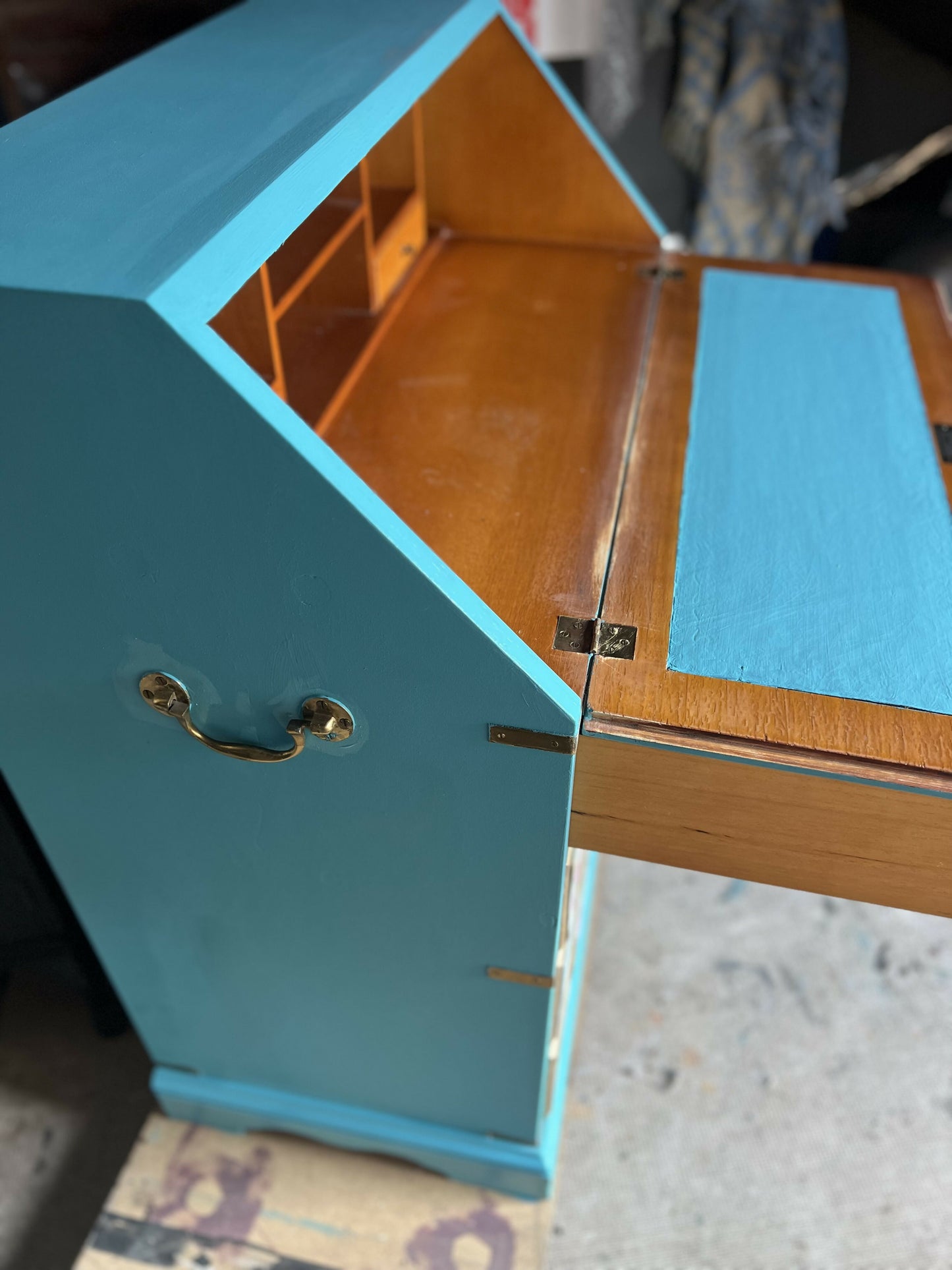 NOW SOLD Turquoise Bureau