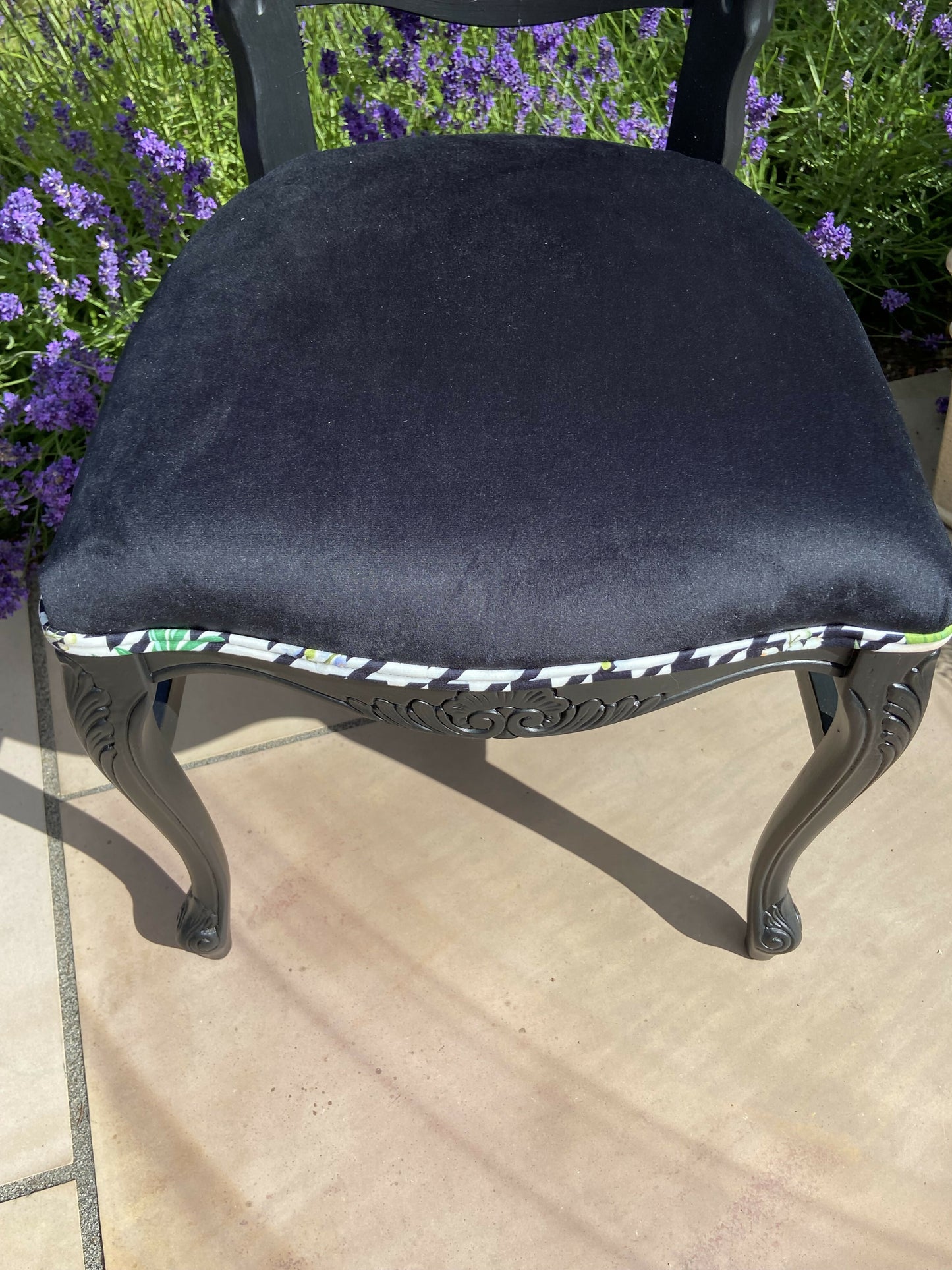 Floral Statement Upholstered Chair