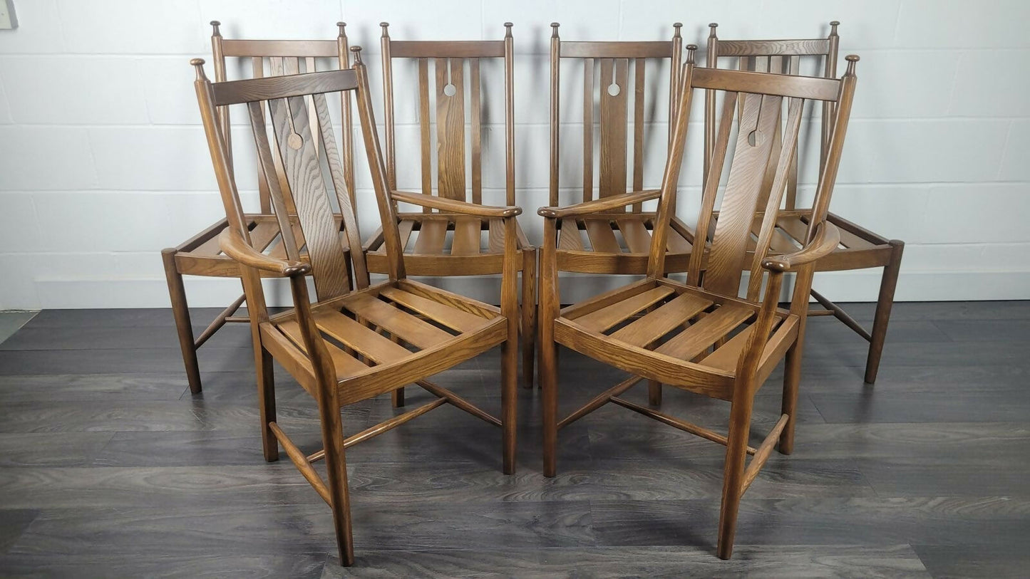 Ercol Set Of 6 Stonor Chairs, 1990s