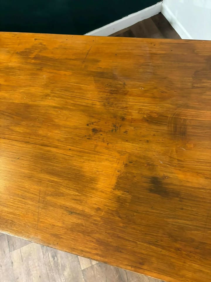 Painted Vintage Teachers Desk0