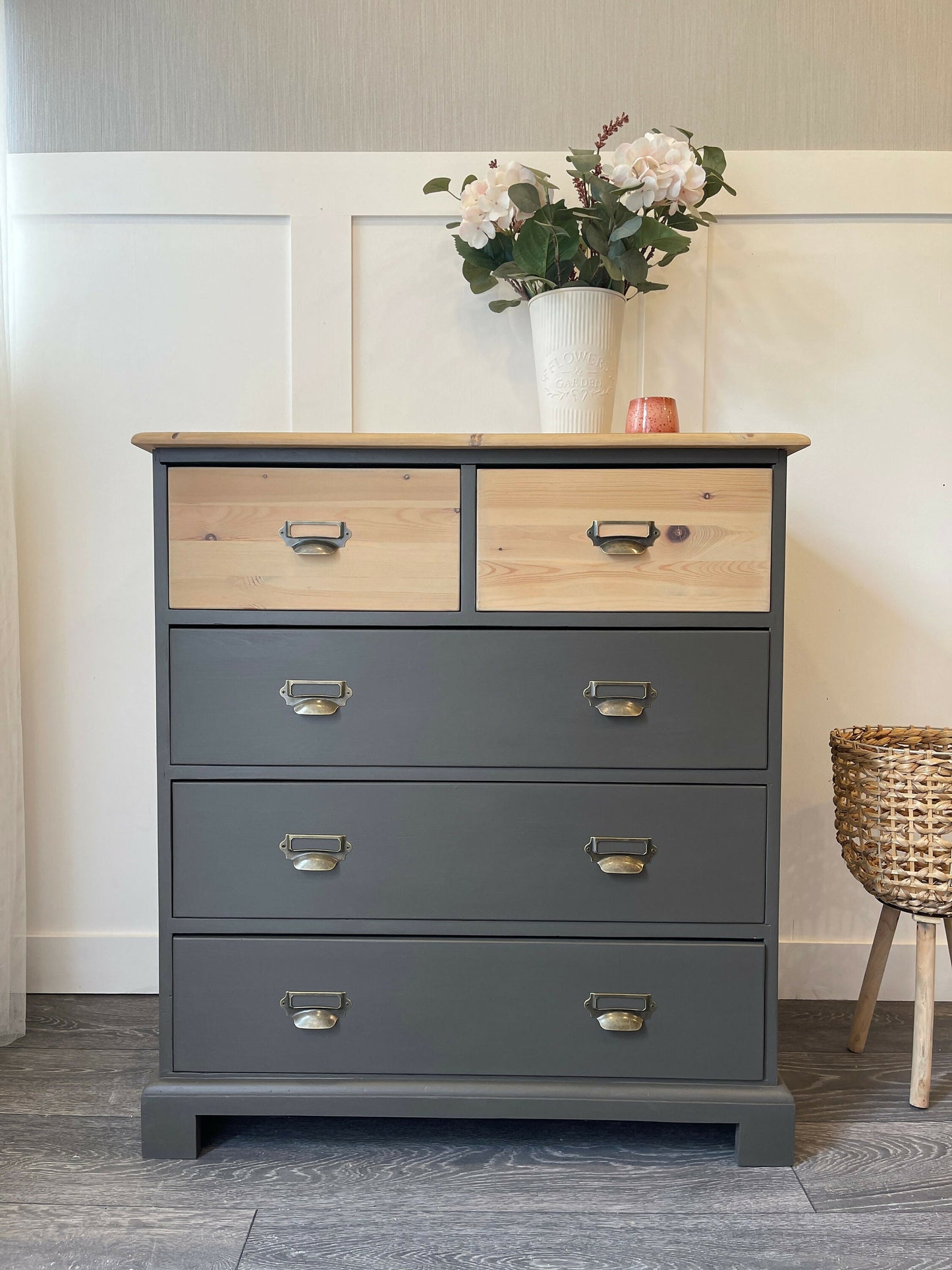 Solid Pine Tall Drawers