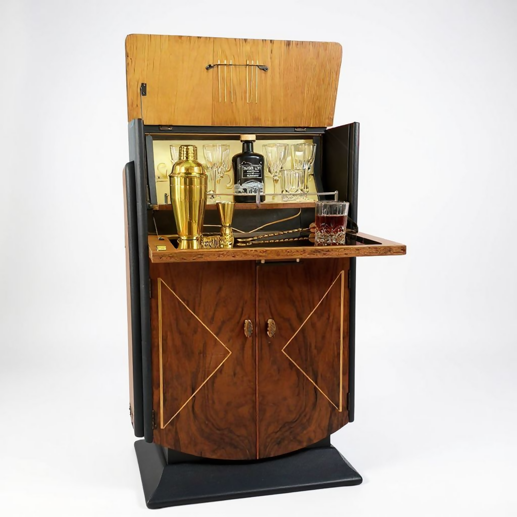Art Deco Heron Drinks Cabinet