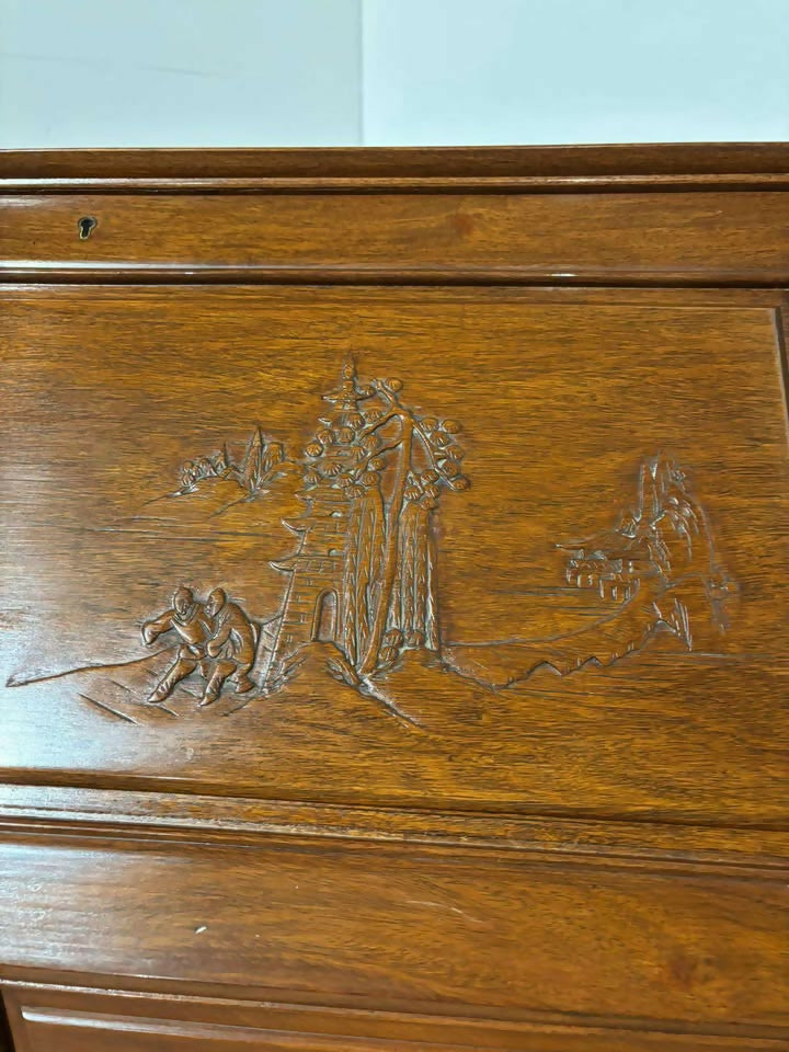 Oriental Style Camphor Wood Bureau