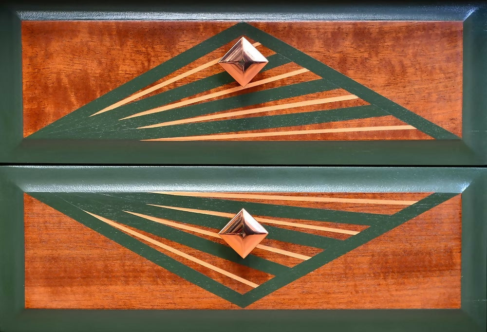 Green Art Deco Sideboard