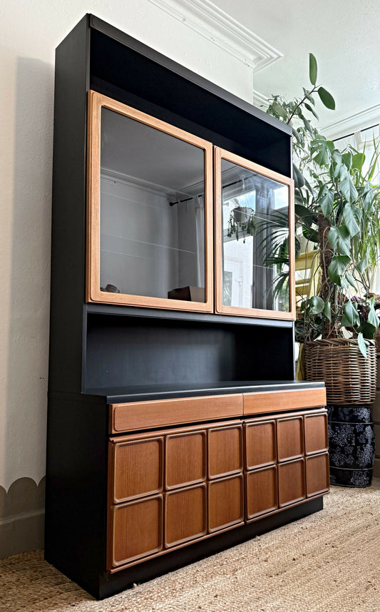 Newly refurbished mcm dresser sideboard by McIntosh mid century teak black danish