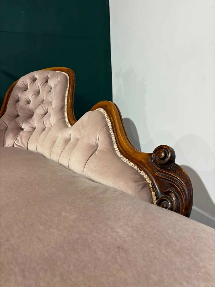 Victorian Mahogany Chaise Longuebv