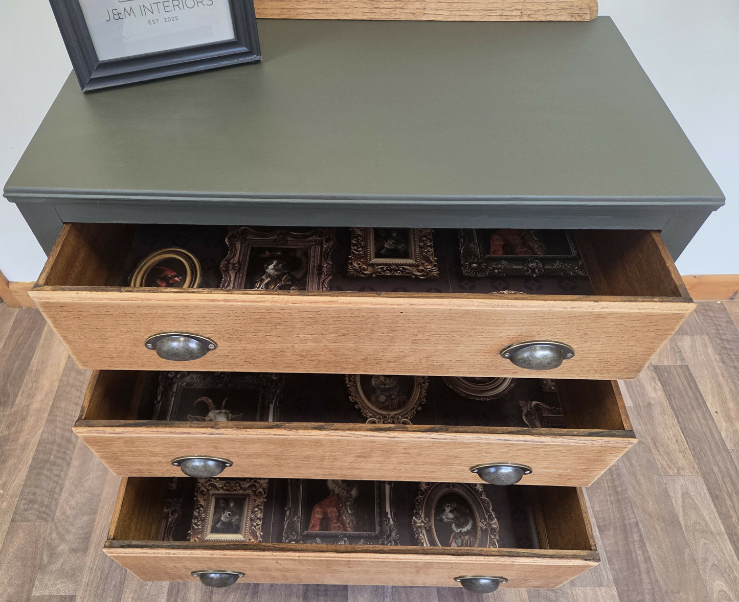 Mid-century solid chest of drawers