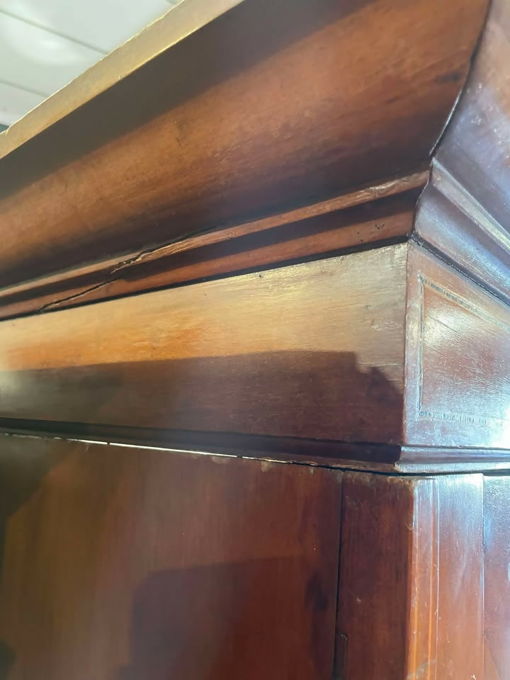 Edwardian Walnut Double Wardrobec