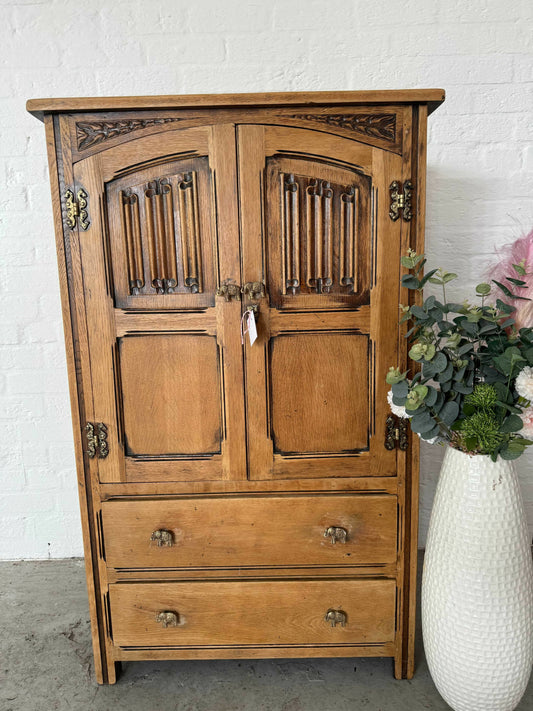Vintage Old Charm Raw Wood Chest of Drawers