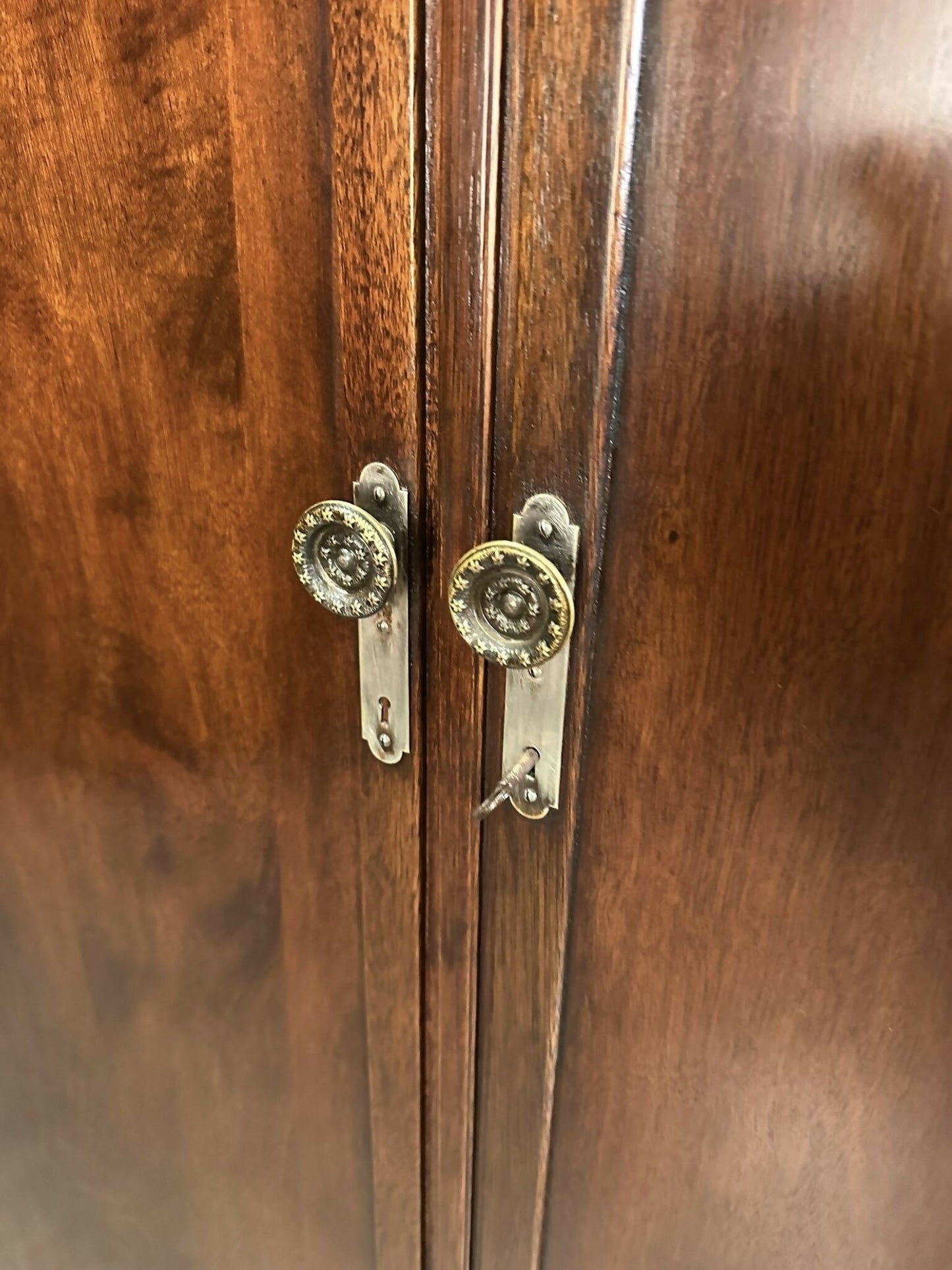 Vintage Mahogany Compactum Wardrobe, 1920s