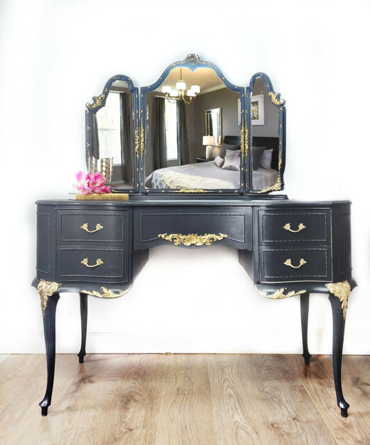 Olympus dark grey dressing table