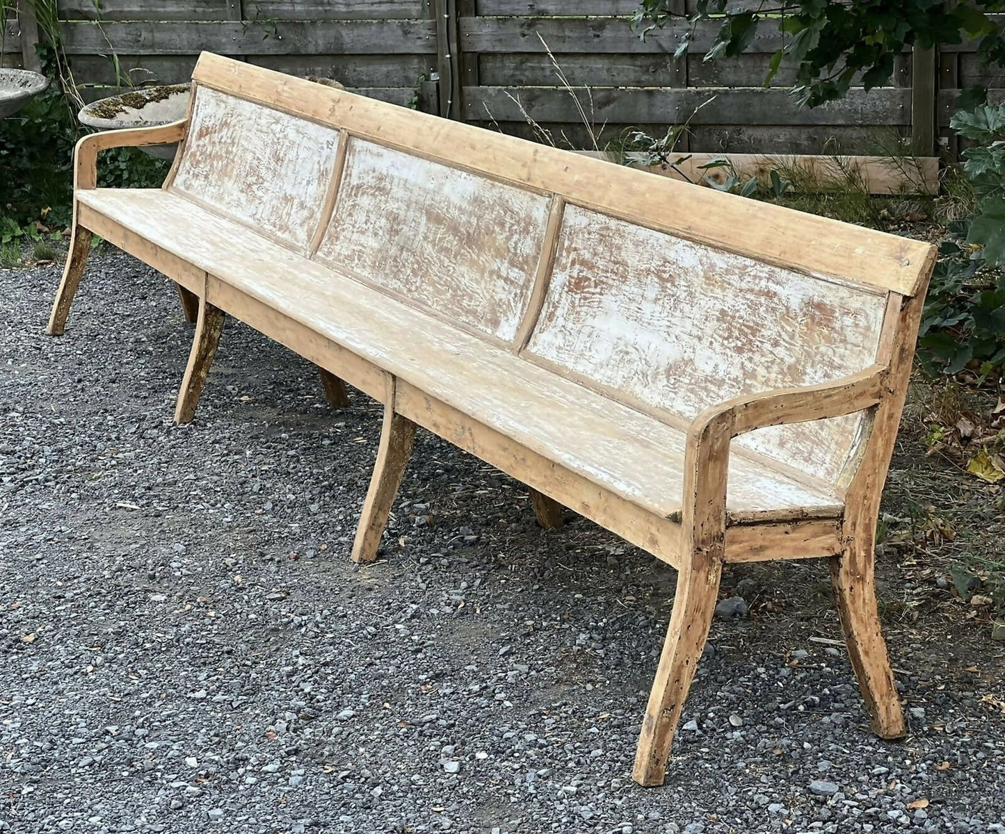 Very Long French Dining Bench, 1800s