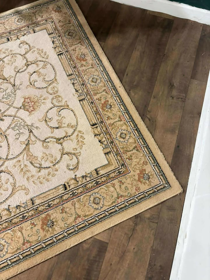 Contemporary Cream Patterned Rugz