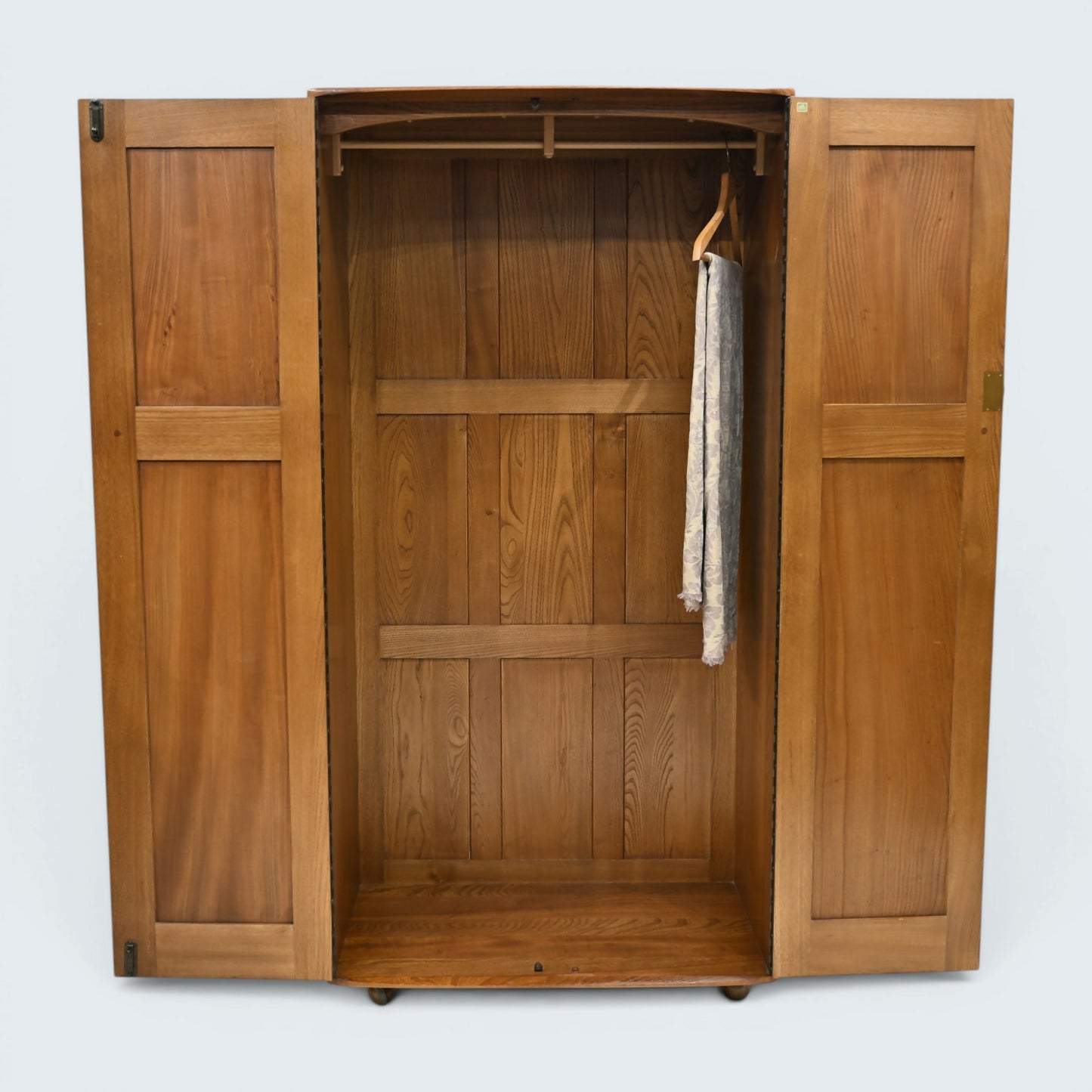 Ercol 1960s 2 Door Wardrobe Hanging Rail & Shoe Rail FREE Nationwide Delivery