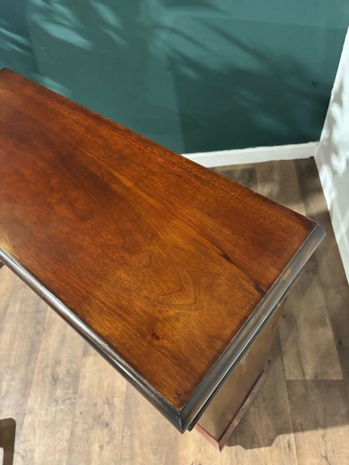 Victorian Inlaid Mahogany and walnut Side Cabinet1