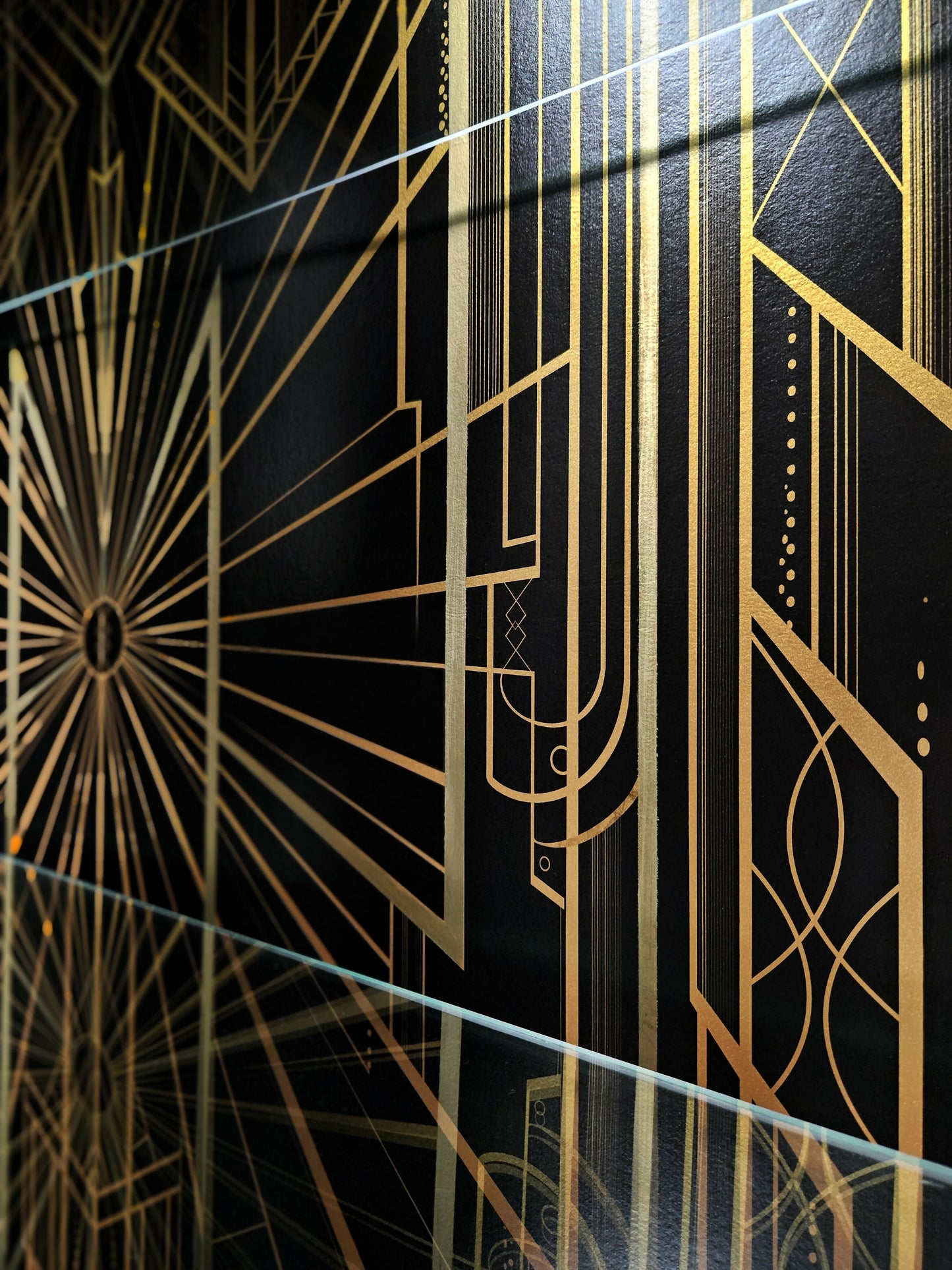 Art Deco Display Cabinet/ Glass / Drinks Cabinet