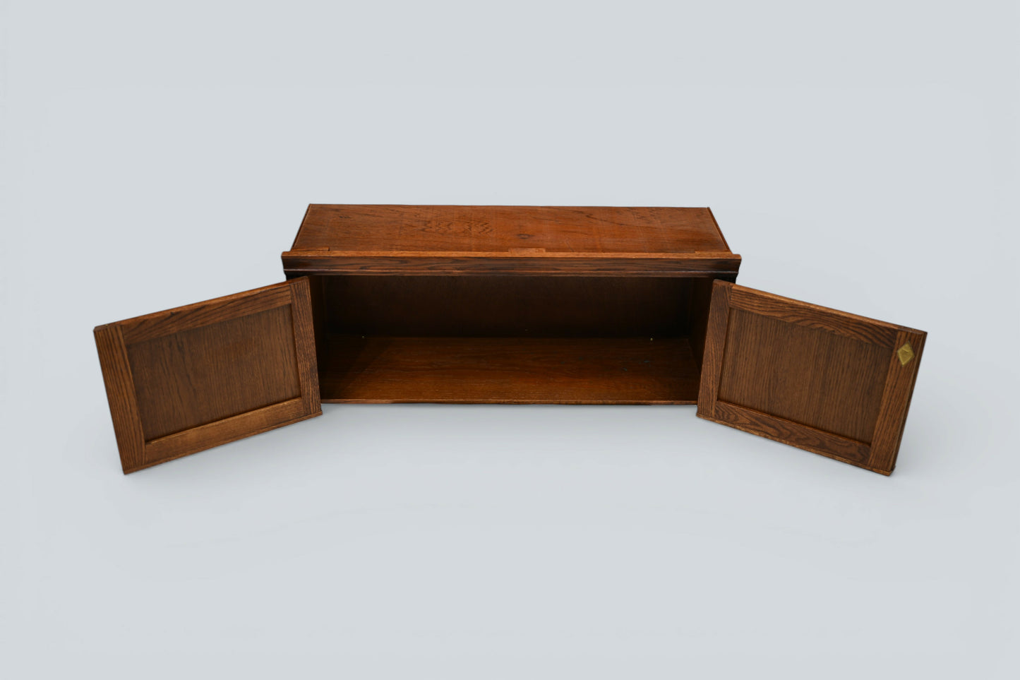 Old Charm Wall Unit Top Box Linenfold Doors Tudor Brown FREE* UK Delivery