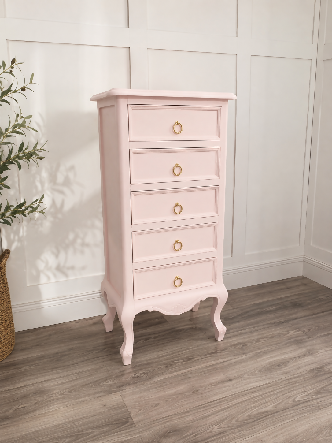 Melody Maison Sophia Pink Tall Chest of Drawers