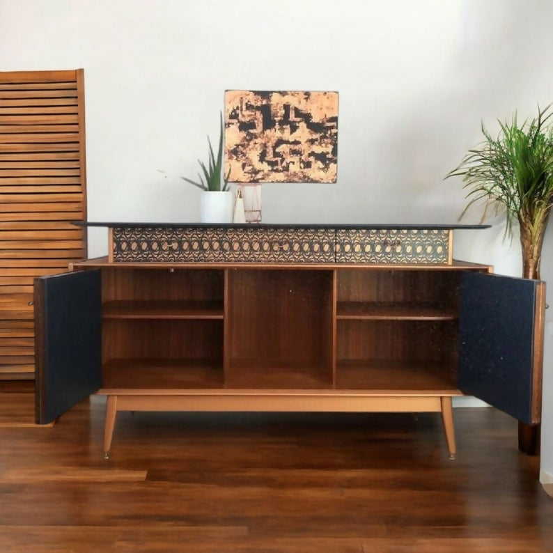 Black Vintage G plan sideboard sideboard