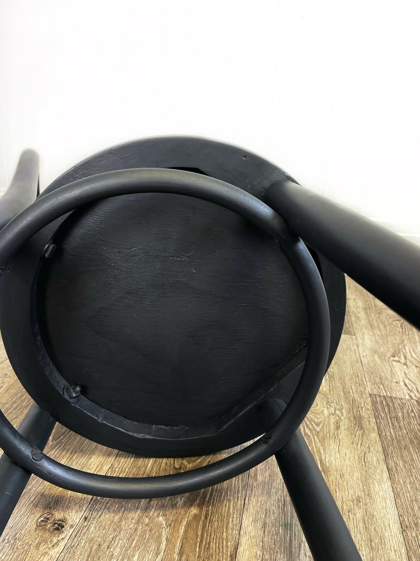 Vintage Grey Bentwood Thonet Style Bistro Chair