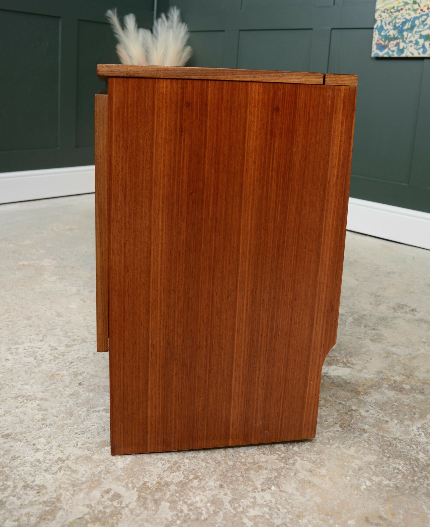 Mid Century Blanket Box - Toy Box - Teak Veneer By Meredew