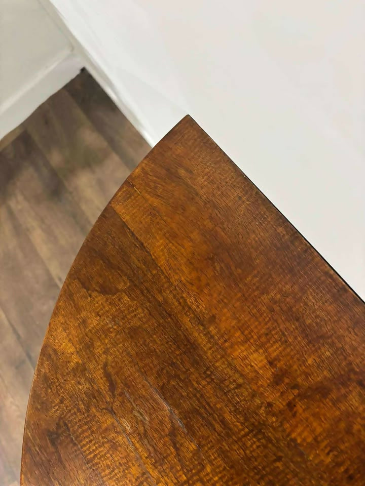 Vintage Mahogany Demi lune Hall Table