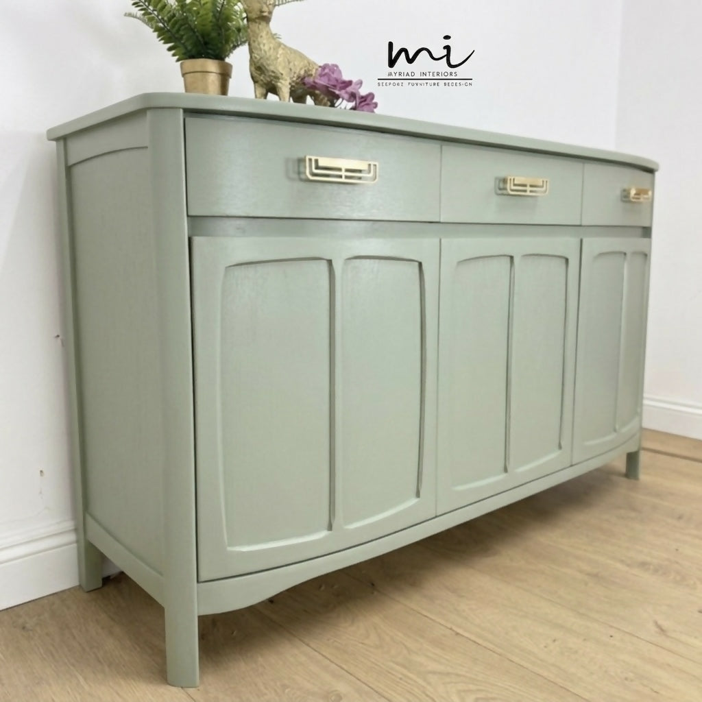 Pale Sage Green Nathan sideboard, tv stand media unit, drinks cabinet
