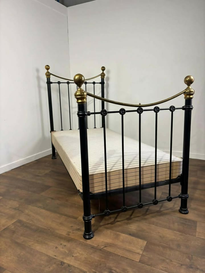 Reproduction Victorian Style Brass & iron Single Bed