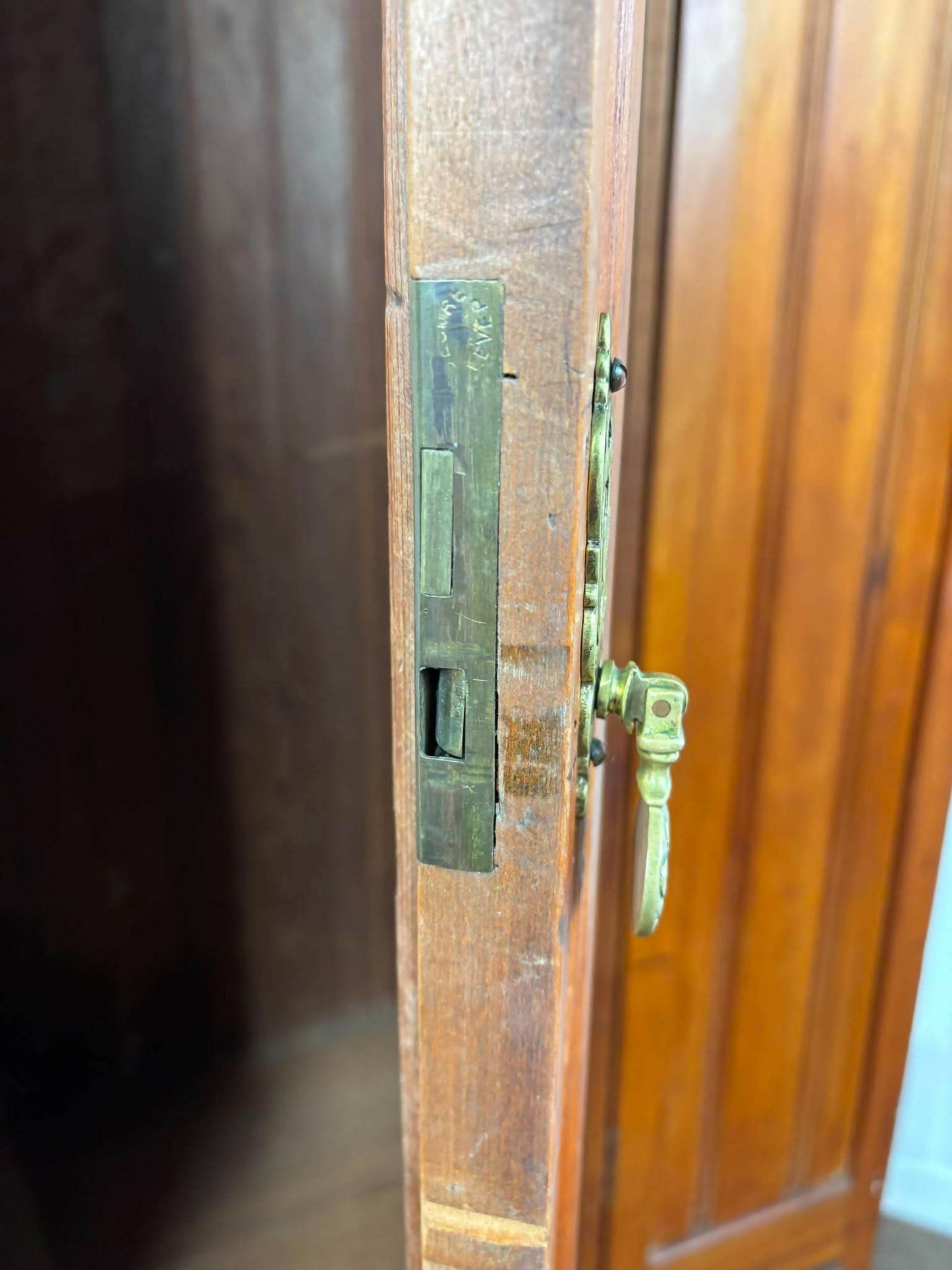 Late Victorian Satinwood Single Wardrobe