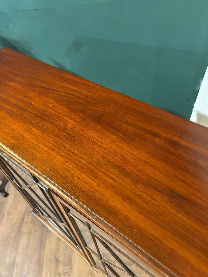 Edwardian Mahogany Astral Glazed Bookcase cv