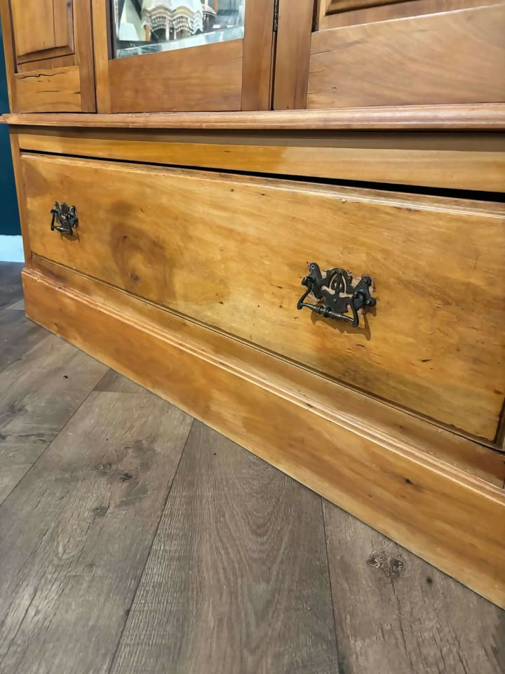 Edwardian Satinwood Double Wardrobenb
