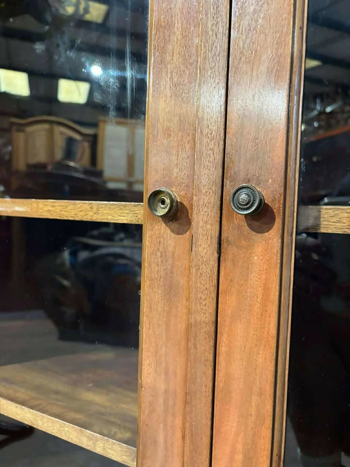 Vintage Mahogany Triple Glazed Door Bookcasez