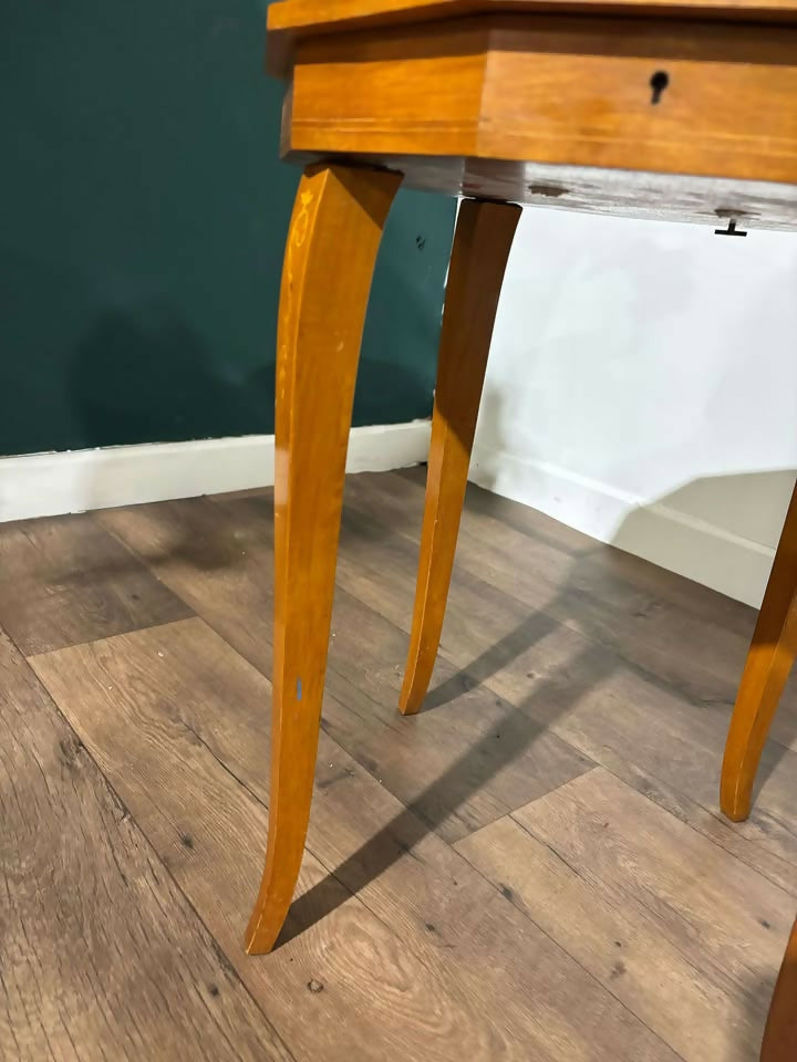 Marquetry Inlaid Sewing Tablem