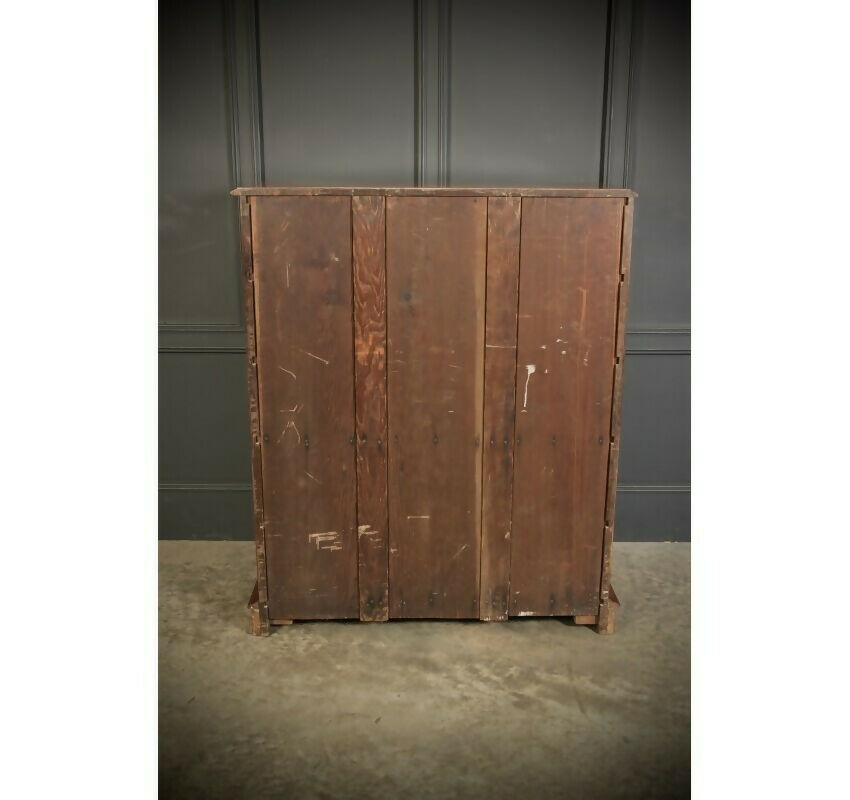 Late Victorian Walnut Tallboy Chest Of Drawers