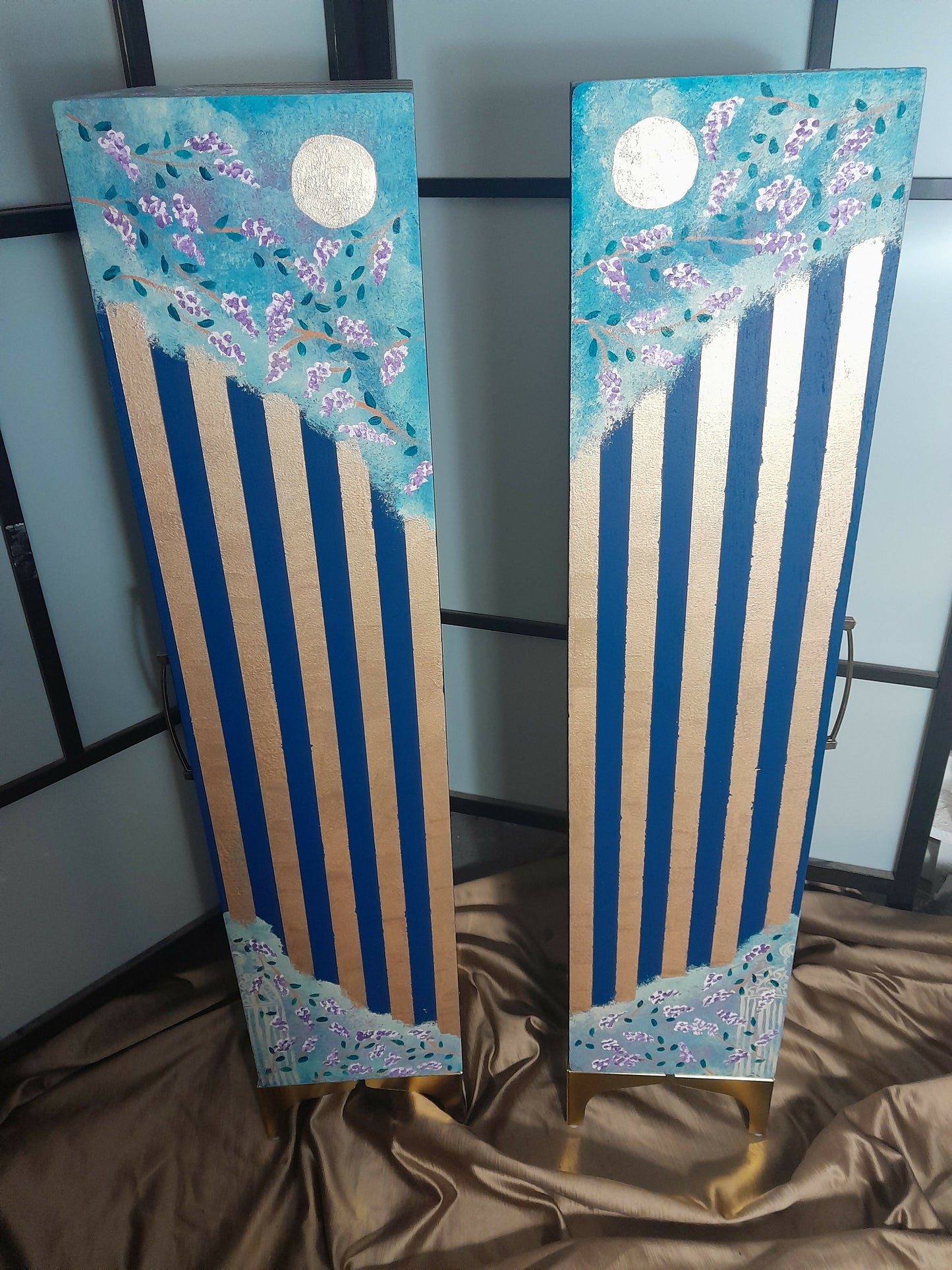 Elegant Peacock Cabinets