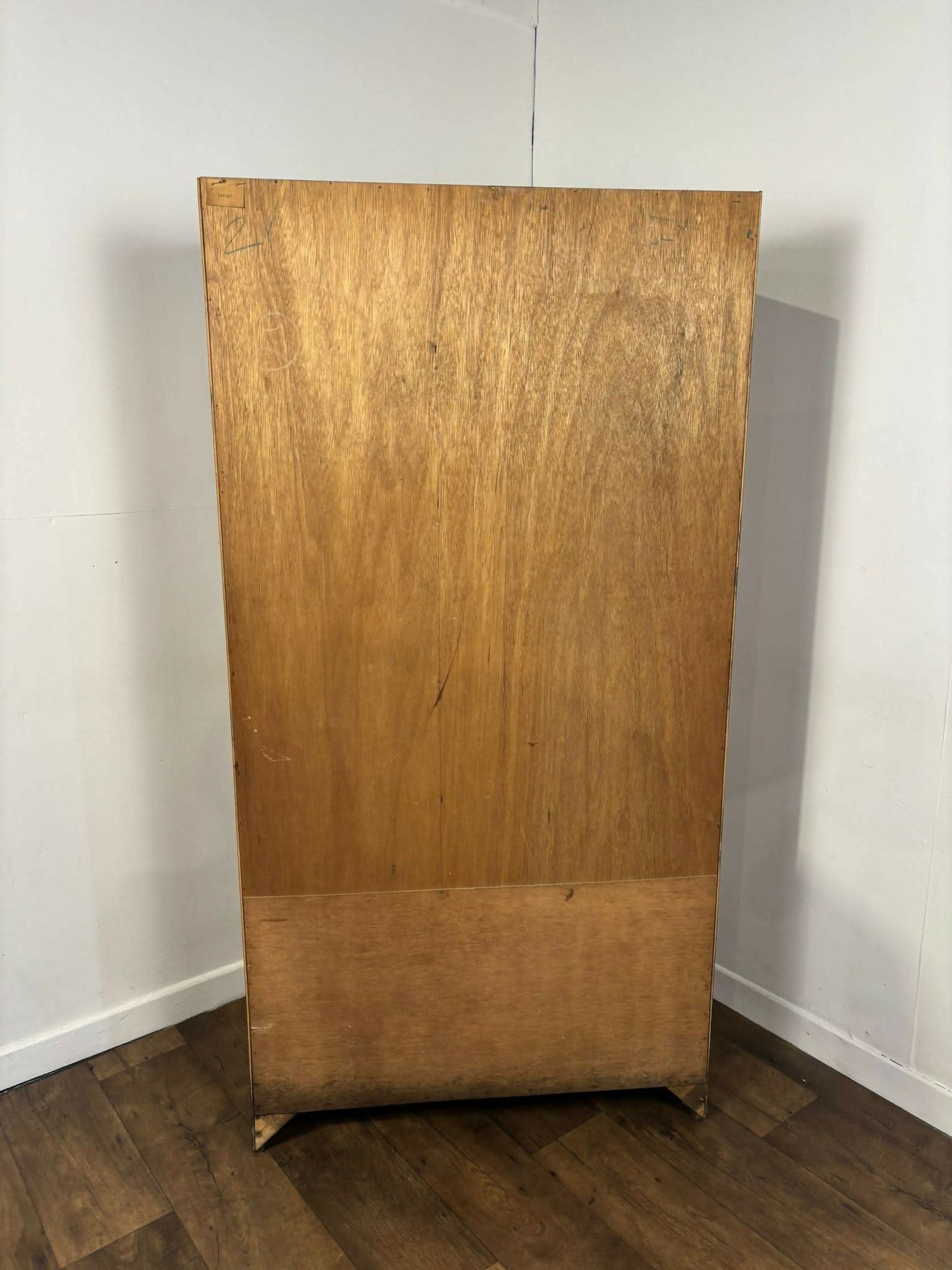 1950's Vintage Walnut Gents Wardrobe