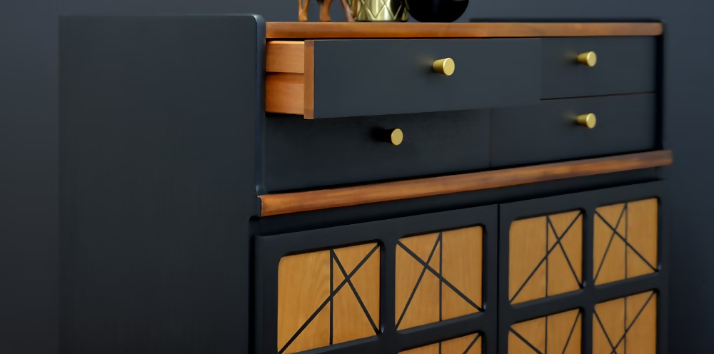 Mid Century Nathan Sideboard, Vintage Teak Drinks cabinet, Retro Media Unit