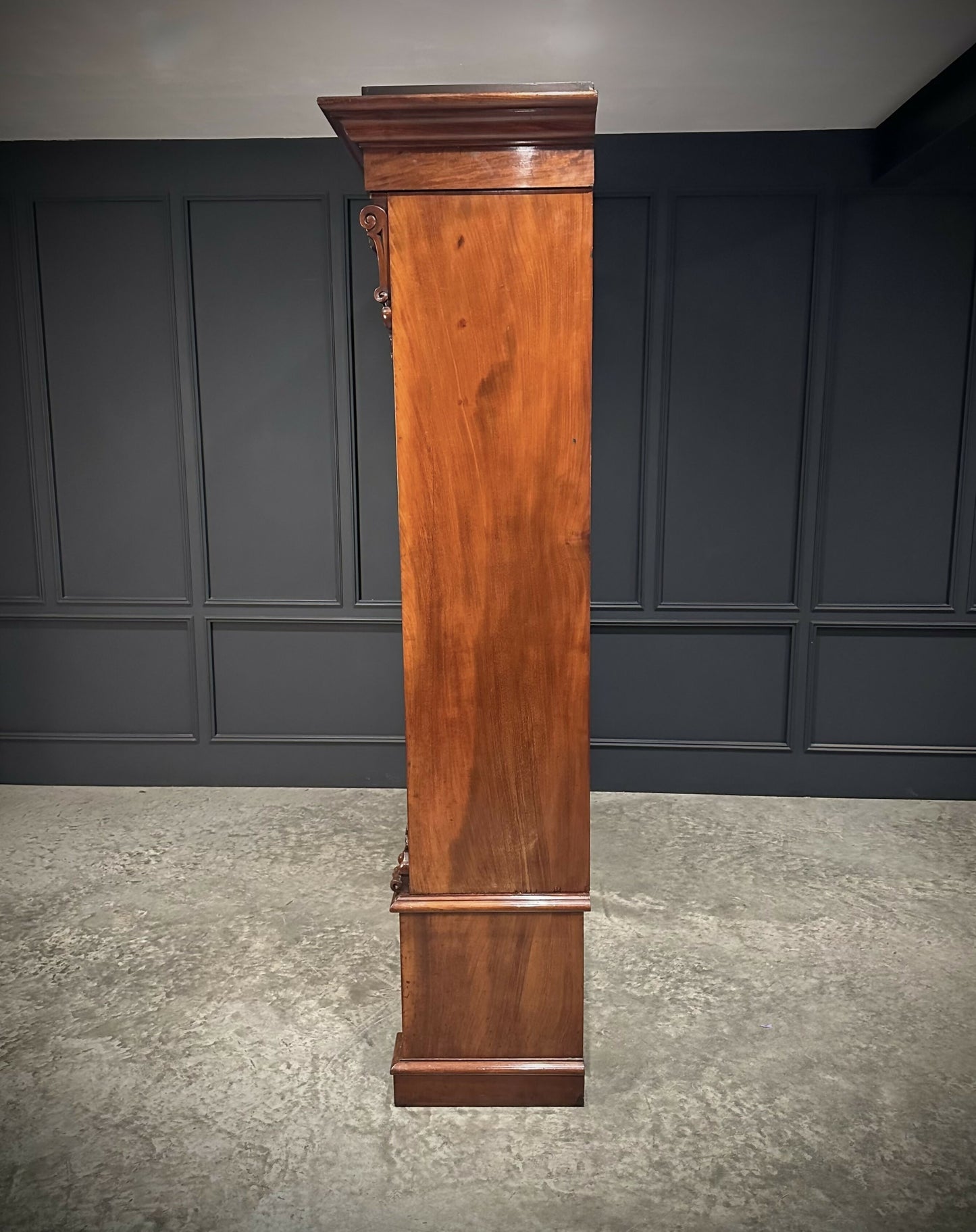 Vintage Victorian Mahogany Glazed Bookcase