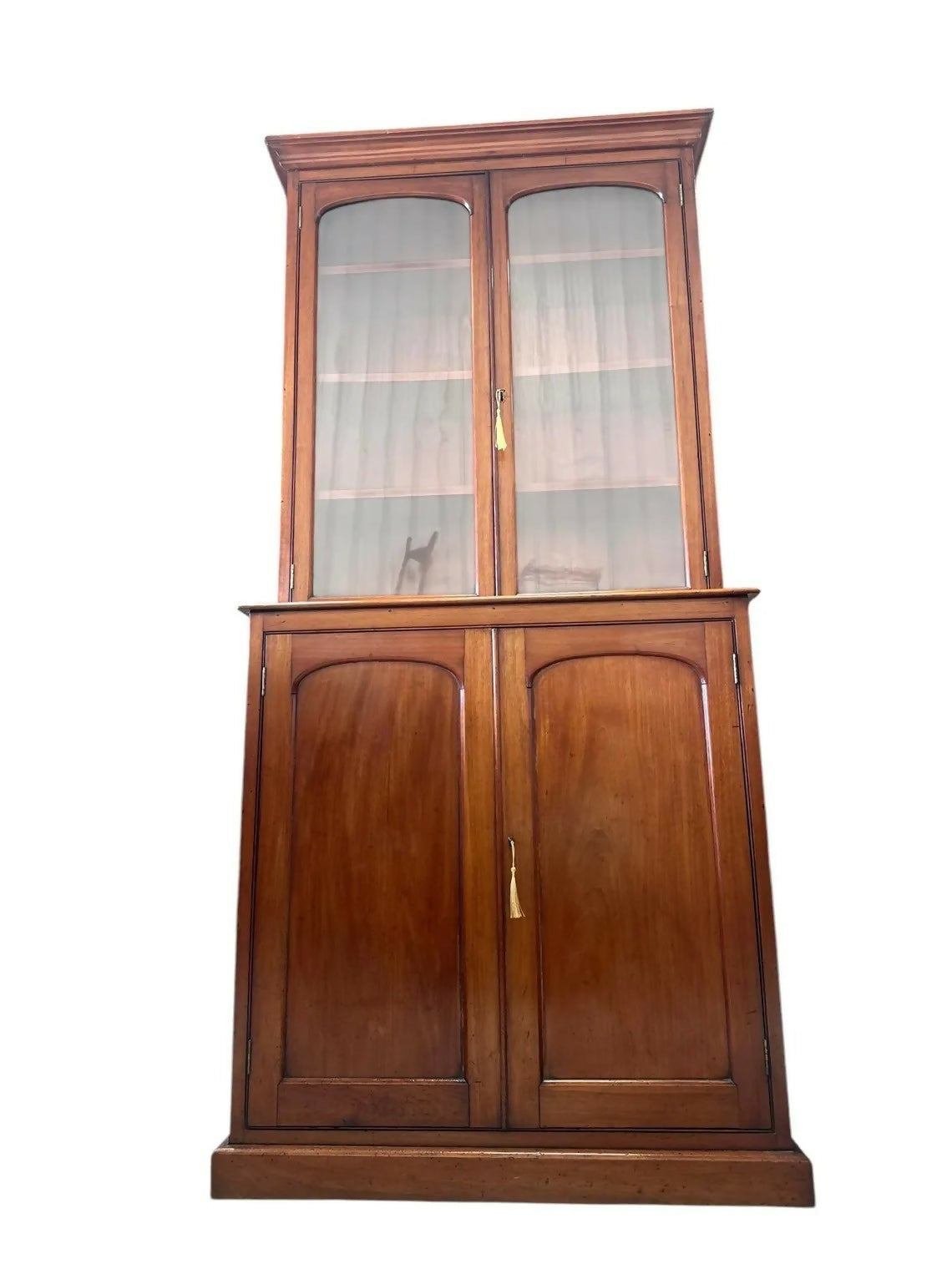 Impressive Vintage Victorian Mahogany Library Bookcase