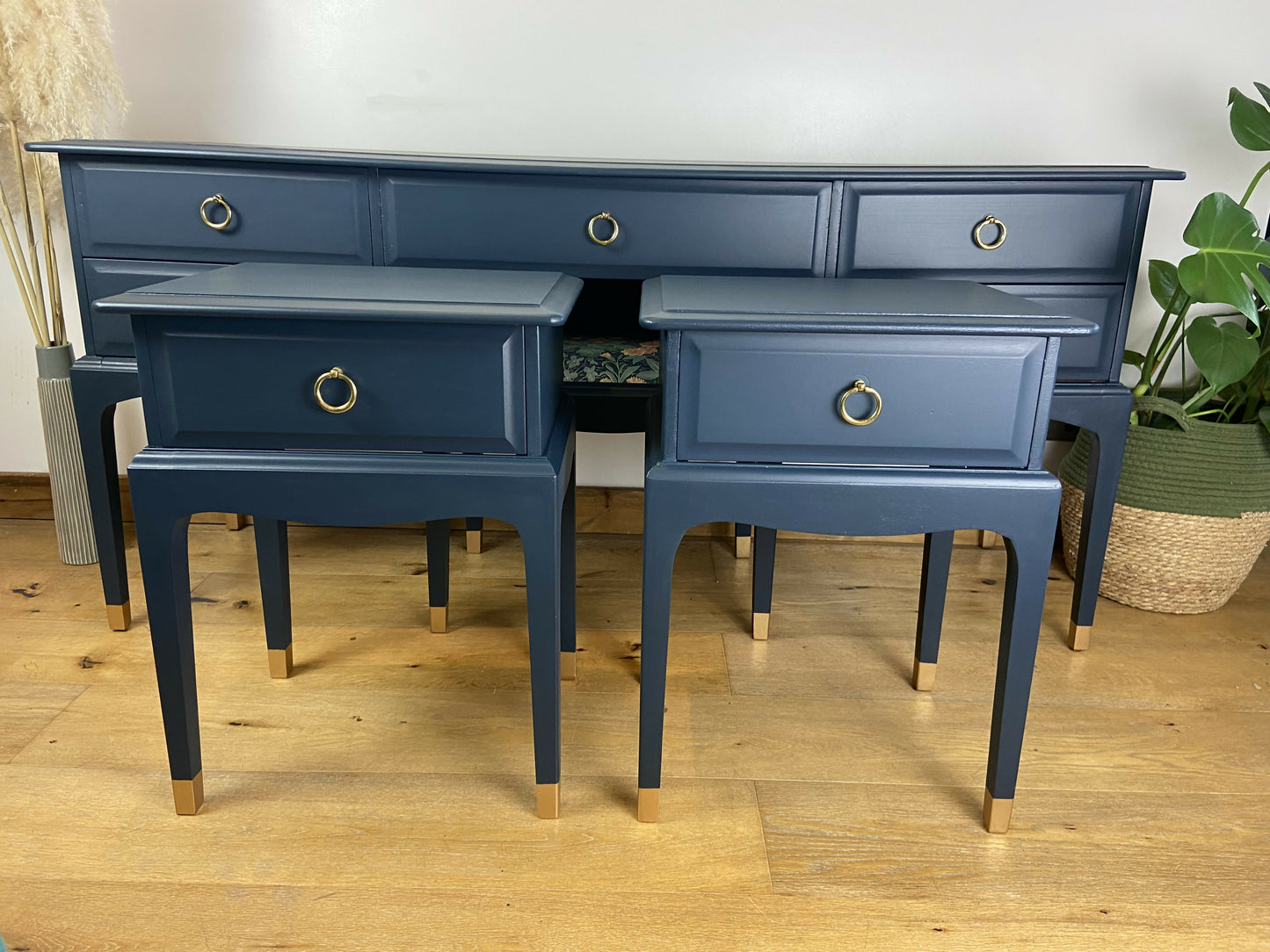 NOW SOLD Stag leggy bedside cabinets (pair)