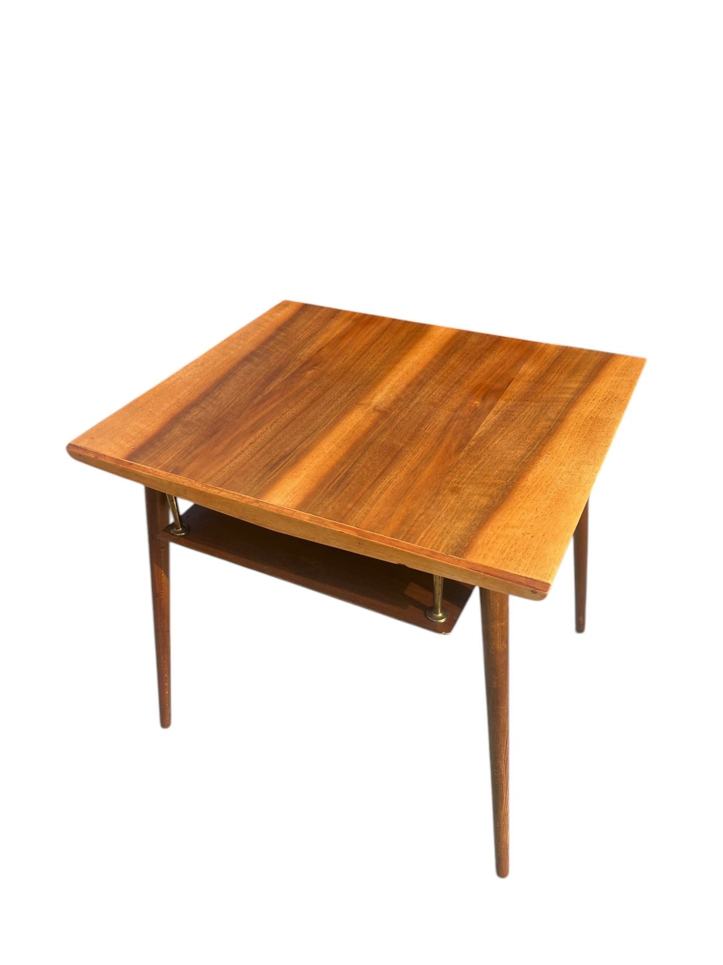 Mid century two tier Teak side table