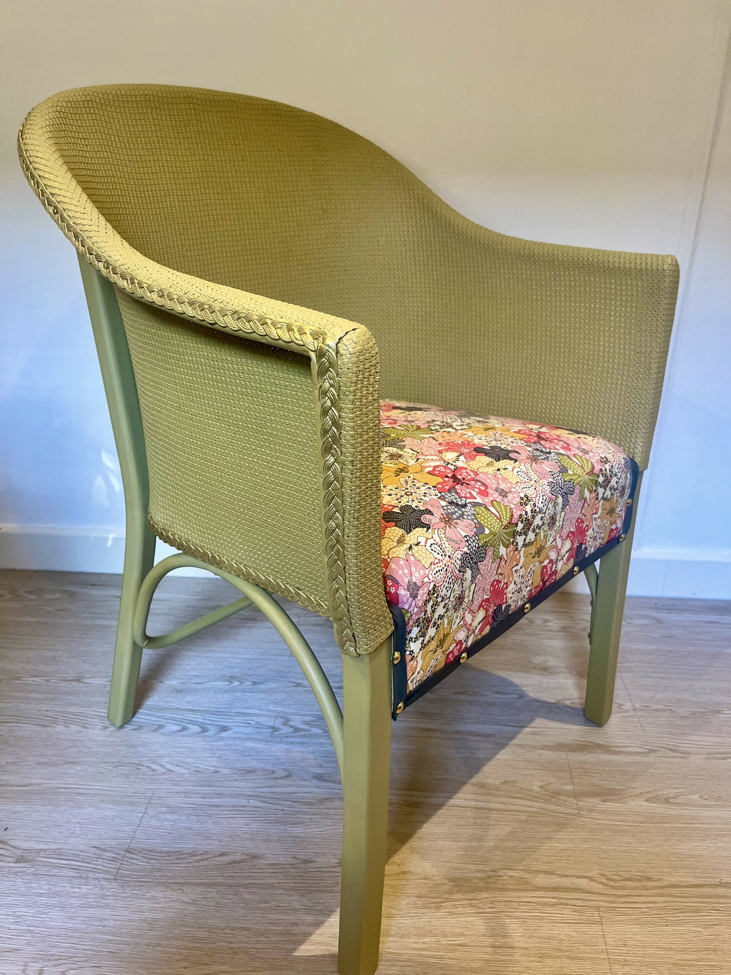 Lloyd Style Loom Wicker Chair and matching Blanket Box