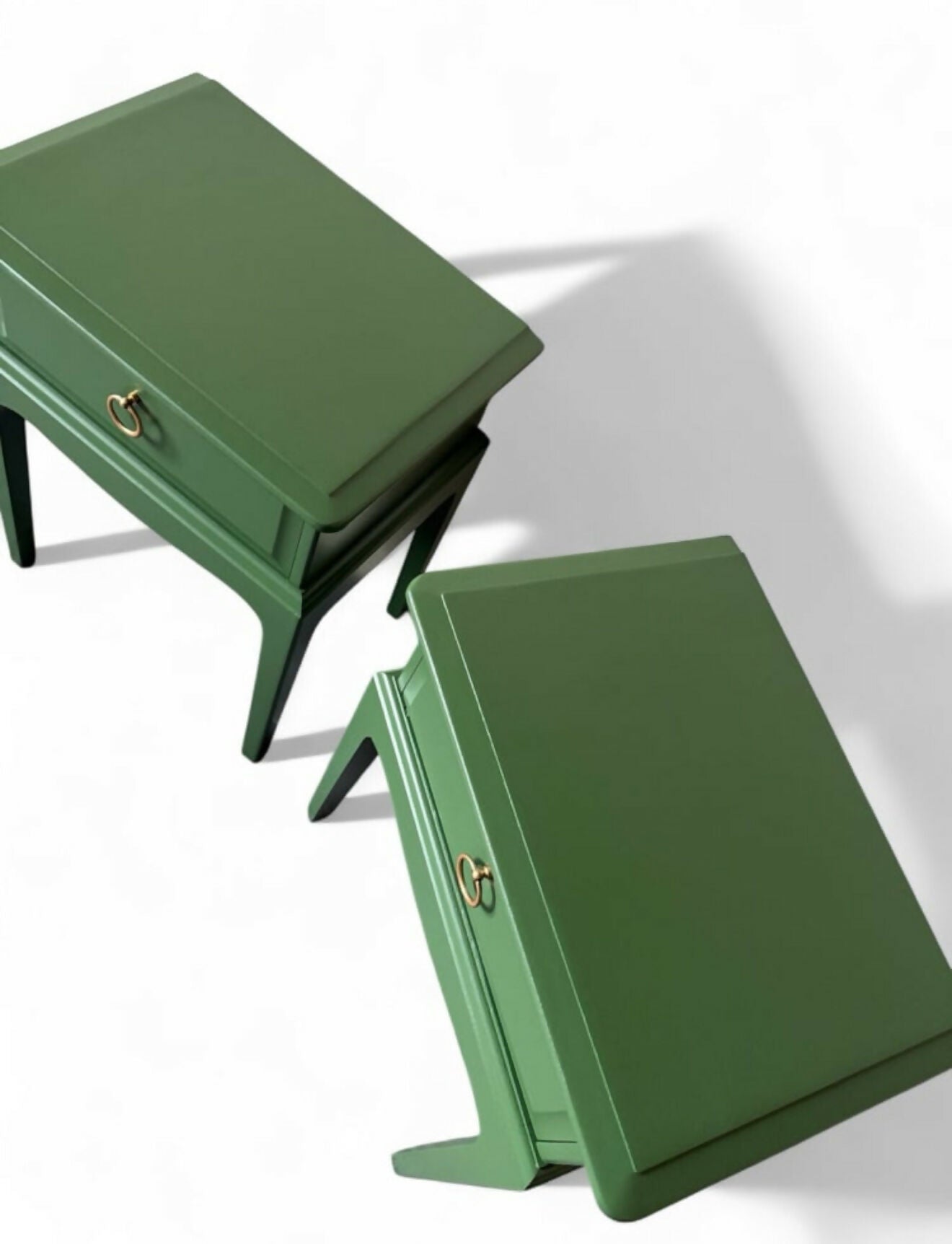 Farrow & Ball Beverly stag bedside tables