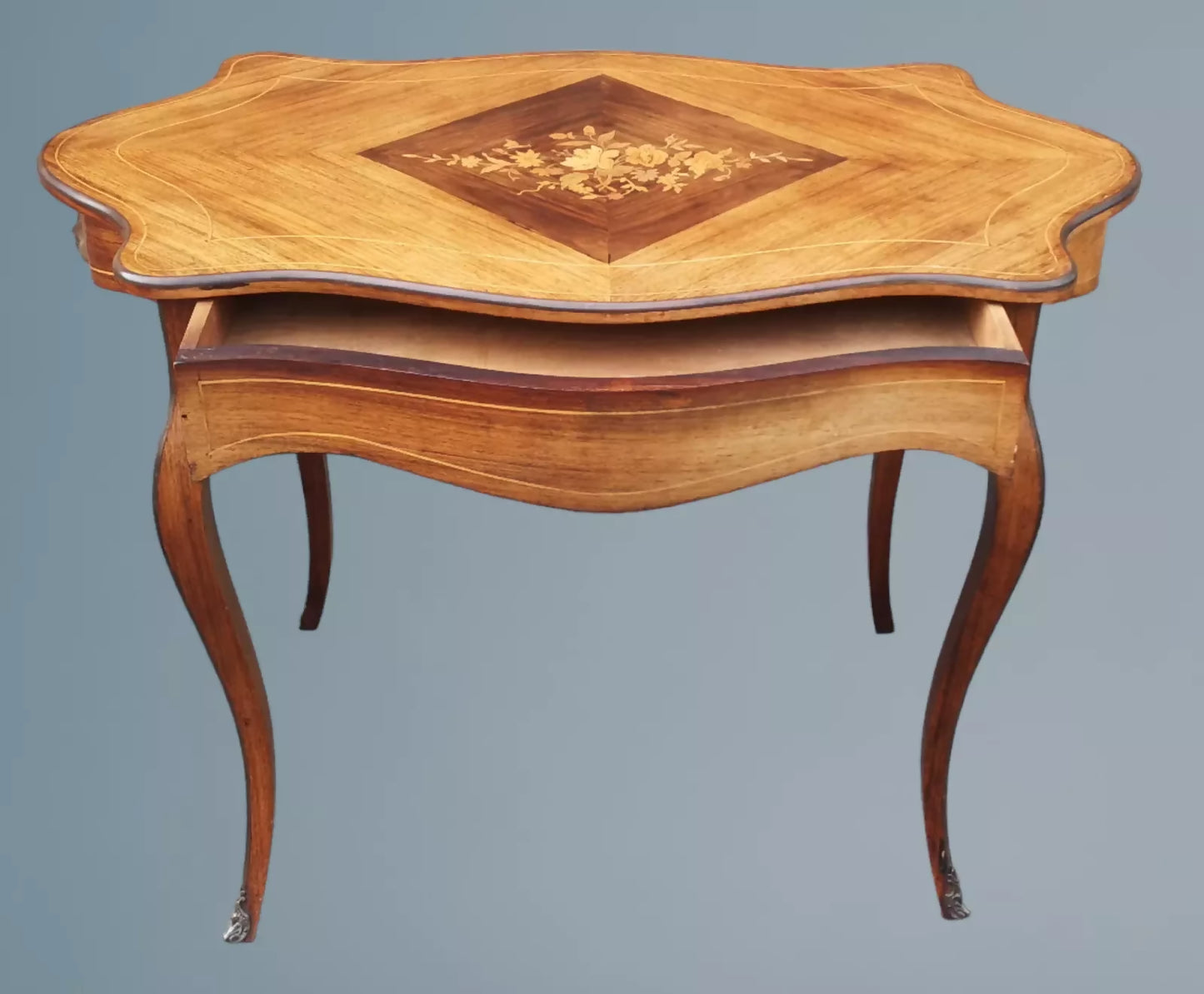 19th Century Victorian Rosewood and Marquetry Centre Table