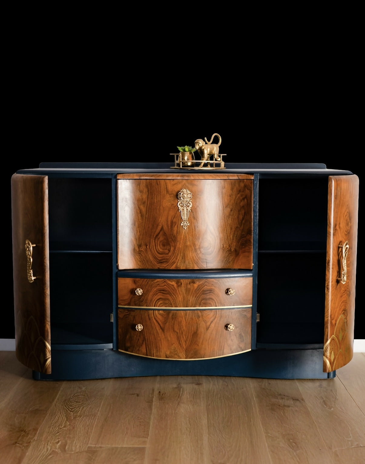 Beautility Art Deco Style Cocktail Cabinet/ Drinks Cabinet